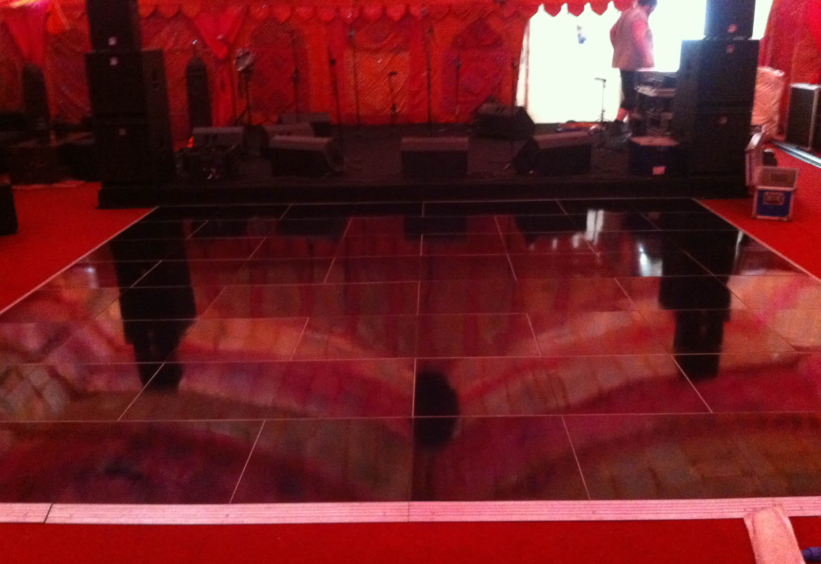 Marquee gloss black dance floor