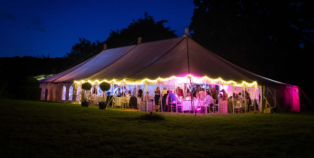 wedding marquee party